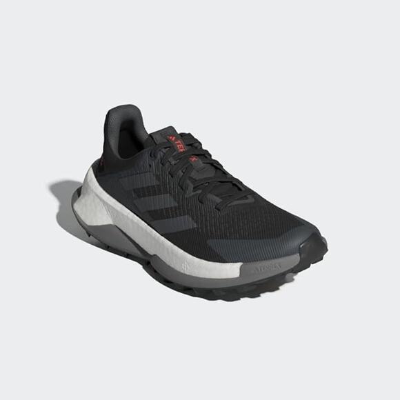 NWT Adidas Men's Terrex Soulstride Trail Running Shoes,Black/Grey/White-SZ 8 - Picture 1 of 7
